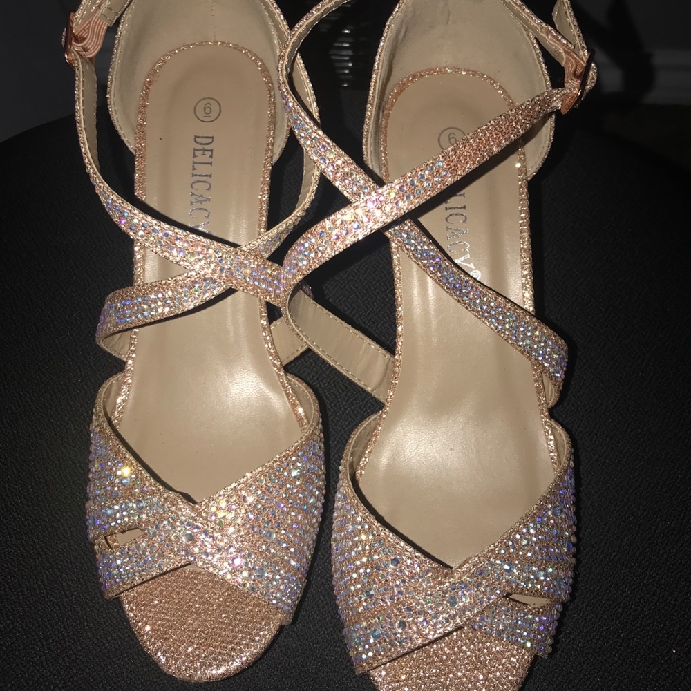 Rose gold heels